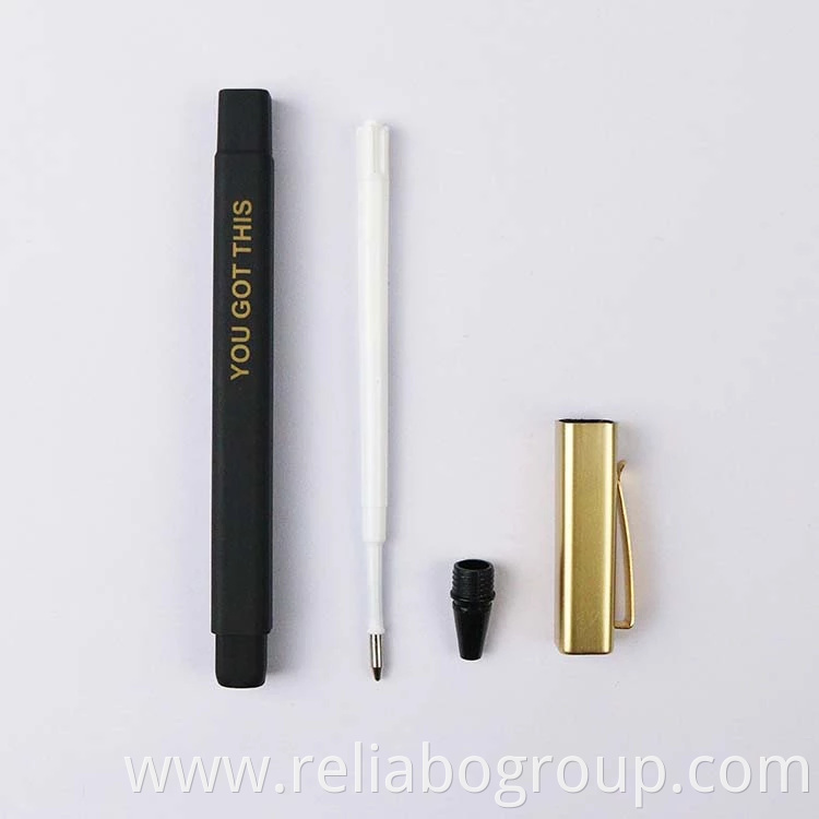 High quality Hot selling luxury gold clip rubber square hotel ball pen with custom logo ballpoint pen